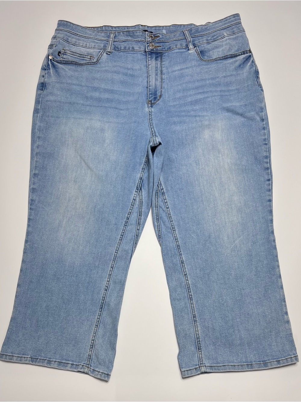 Judy Blue Cool Runnings 22W High Rise Wide Leg Crop Jeans Sorbtek